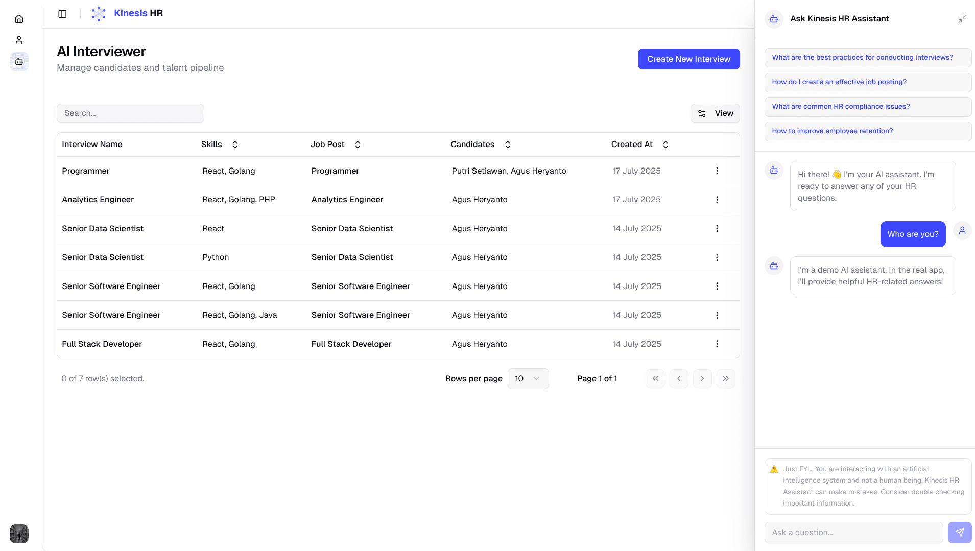 Support AI Assistant